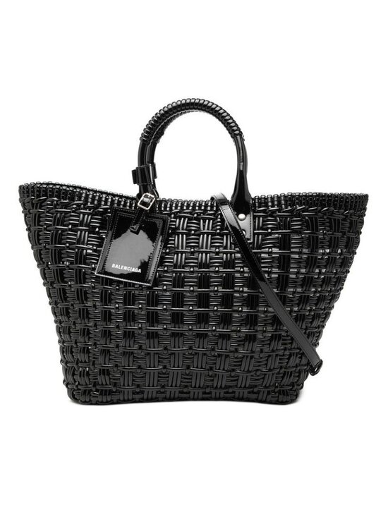 Balenciaga Handbags - Balenciaga Bistro S Tote Shoulder Bag 2-Way Black Enamel